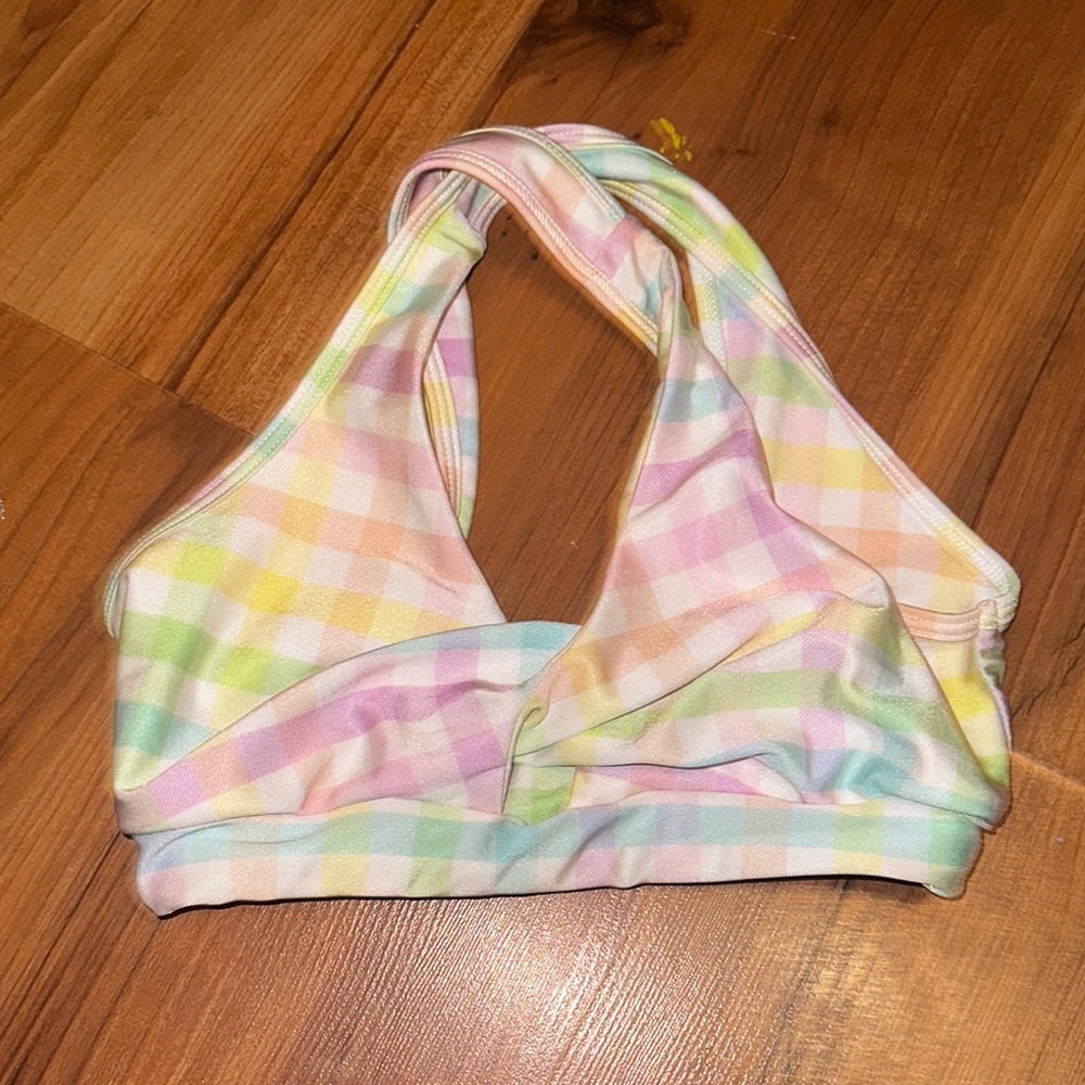 Purple Pixies AXS Pastel Plaid Dance Top